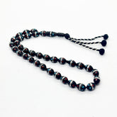 Kouk rosary braided with metals and stones, 10mm, 33 beads