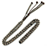 سبحة كوك اسود مطعم 6 mm 99 beads