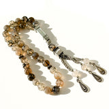 سبحة عقيق كبدي شرابه خليجي 10 mm 33 beads