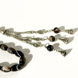 سبحة عقيق كبدي شرابه خليجي 10 mm 33 beads