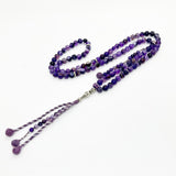 Purple Suleimani Agate Beads, 100 beads, 8mm, 2 counters
