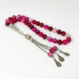 Solimani Agate Maroon 10 mm 33 beads