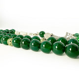 Green agate 10 mm 33 beads