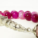 Solimani Agate Maroon 10 mm 33 beads