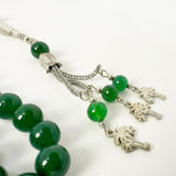 Green agate 10 mm 33 beads