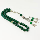 Green agate 10 mm 33 beads