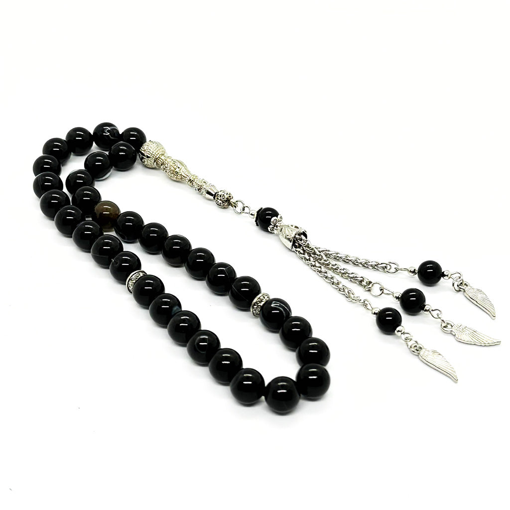 Black Agate 10mm 33 beads