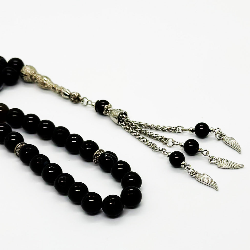 Black Agate 10mm 33 beads