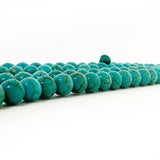 Turquoise Howlite Tasbih, Blue, 8mm beads, 100 beads, 2 counters