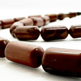 Barrel Coke Brown 8mm 33 Beads