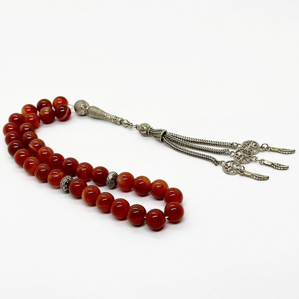 Sulaimani Liver Agate 10mm 33 Beads