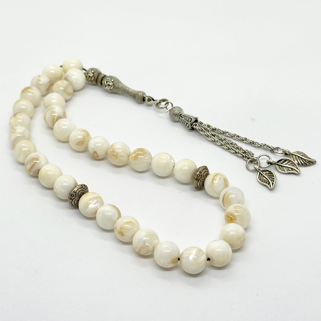 Natural seashell, 10mm, 33 beads