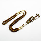 Kuka prayer beads with bone accents (2 counters), 8mm, 100 beads