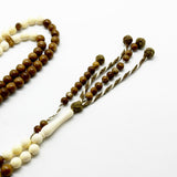 Kuka prayer beads with bone accents (2 counters), 8mm, 100 beads