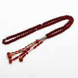 Deer blood agate 6 mm, 100 beads, 2 counters