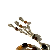 سبحة عقيق كبدي  شرابه خليجي 10 mm 33 beads