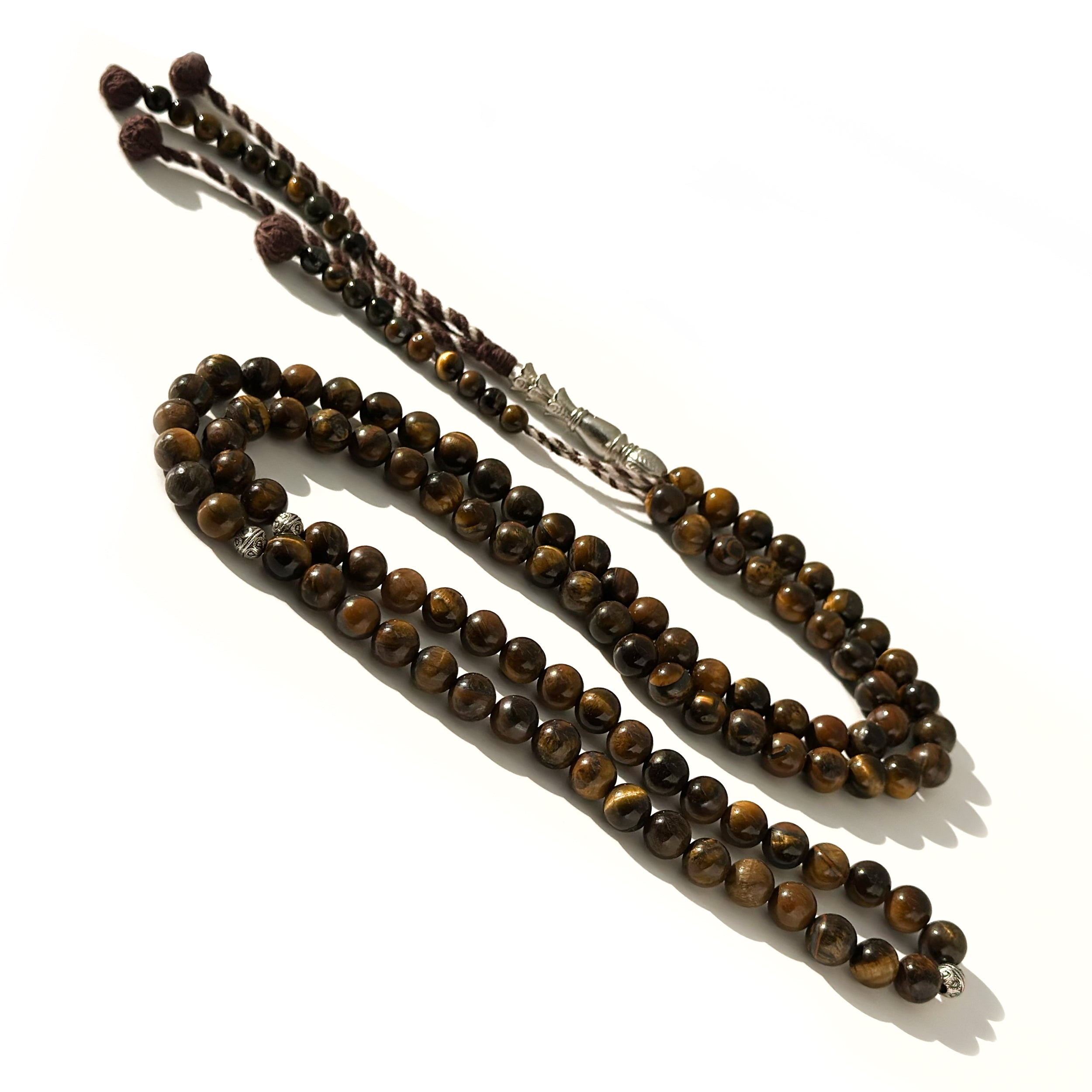 سبحة عقيق كبدي  شرابه خليجي 10 mm 33 beads