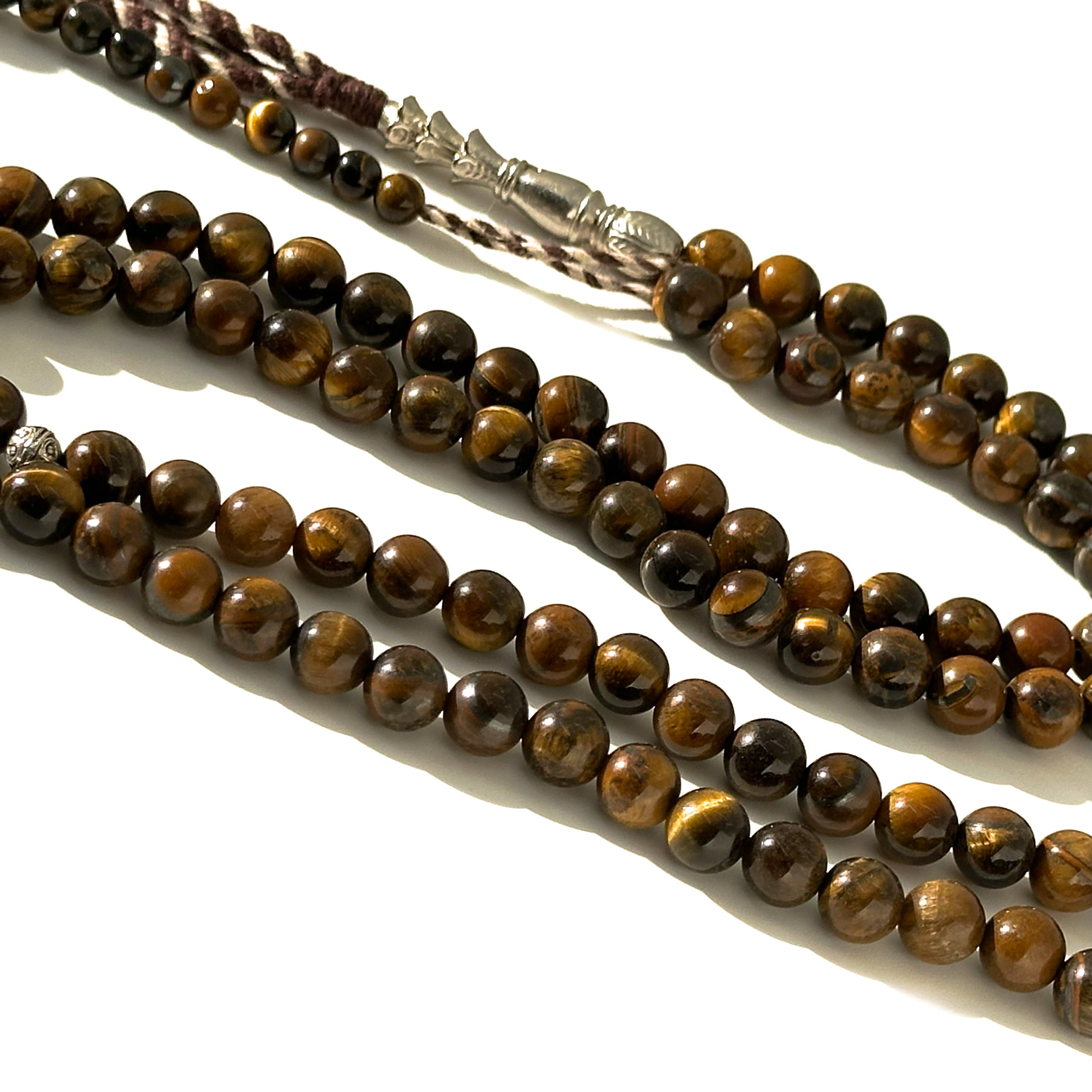 سبحة عقيق كبدي  شرابه خليجي 10 mm 33 beads
