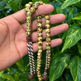 Prayer Beads Kuka Burgundy 10 mm 100 beads 2 Counter